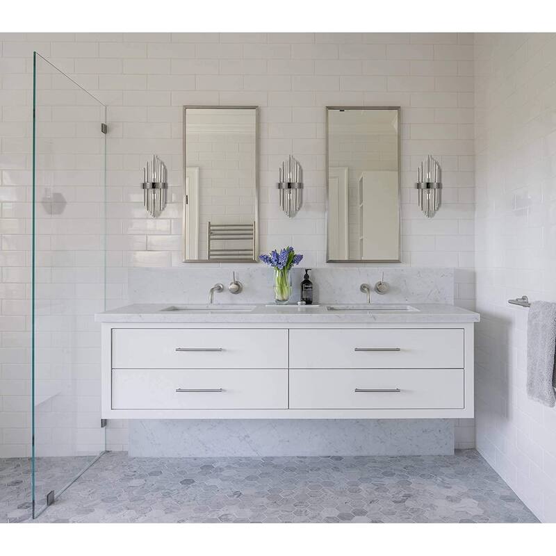 Peruggia Modern Flute Shape Glass Wall Sconces 2-Pack Wall Sconce Lighting