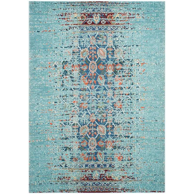 SAFAVIEH Monaco Katty Boho Rug - Blue/Multi - 6' 7" x 9' 2"