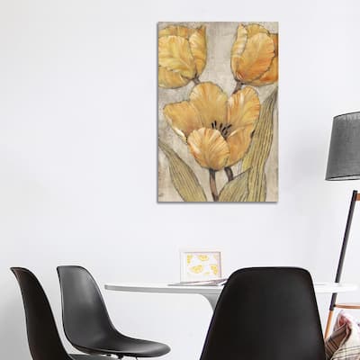 iCanvas "Ochre & Grey Tulips II" by Tim OToole Canvas Print