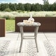 preview thumbnail 4 of 13, Corvus Salerno Outdoor 22-inch Wicker Glass Table