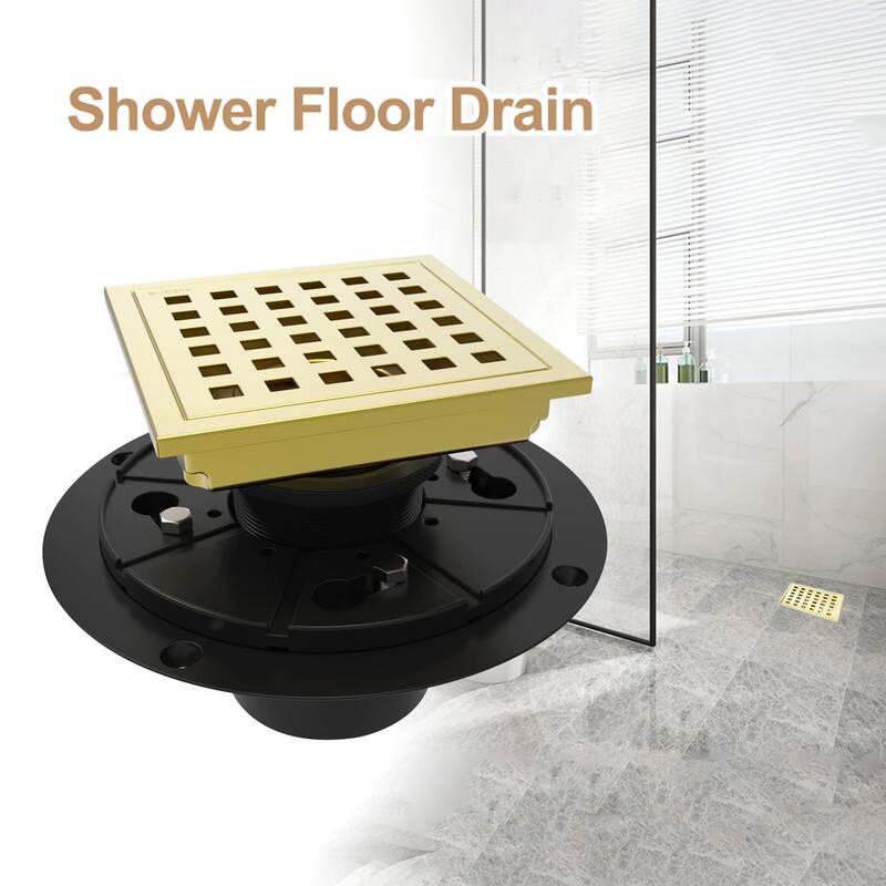 6" Square Shower Floor Drain