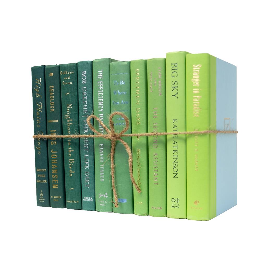 Books Green Decorative Accessories: Boxwood Ombré ColorPak