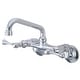 preview thumbnail 17 of 17, Kingston Brass Kingston 1.8 GPM Wall Mounted Bridge Kitchen Faucet Polished Chrome