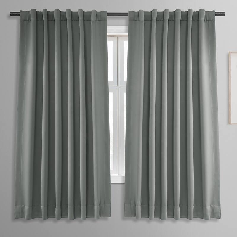 Exclusive Fabrics Room Darkening Curtain Panel Pair 63 inches (2 Panels ...