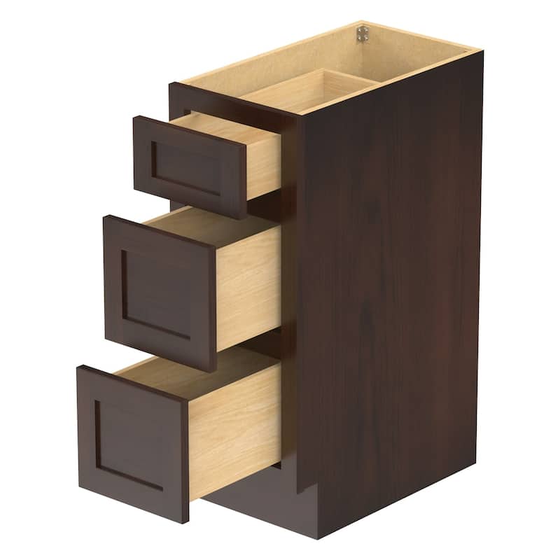 Vanity Art 12 Inch Bathroom Vanity Base Cabinet Solid Wood Small Bathroom Storage Floor Cabinet