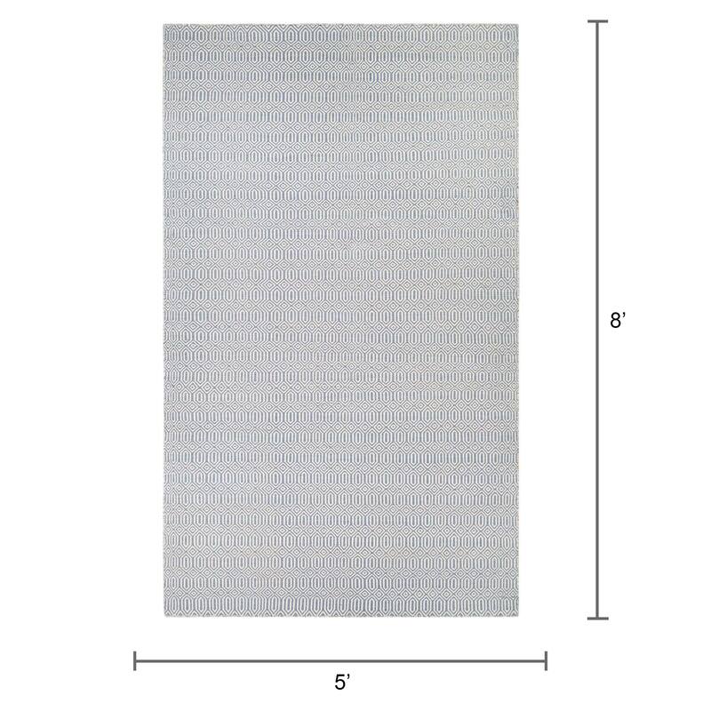 Handmade Villa Circles Indoor/ Outdoor Reversible Area Rug