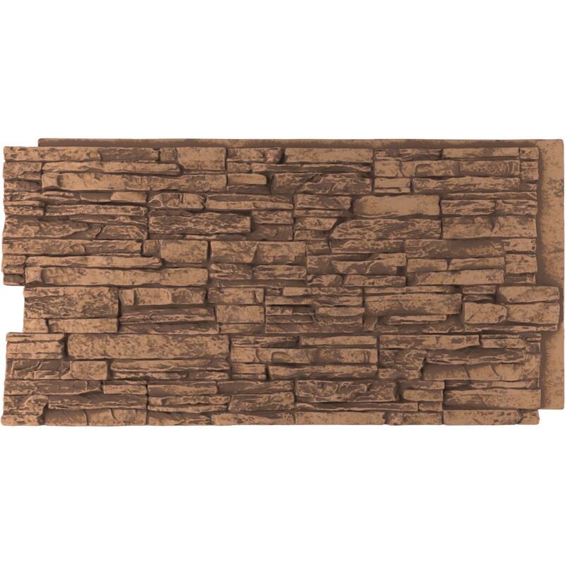 Canyon Ridge Stacked Stone, EverStone Faux Stone Siding Panel - Sedona