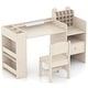 preview thumbnail 10 of 8, Gymax Kids Art Table & Chair Set w/Detachable Paper Roll Holder &