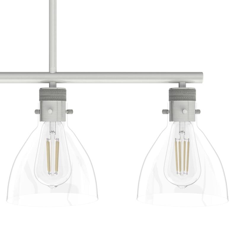 Hunter Van Nuys Linear Chandelier - Kitchen Island, Dining Room - Industrial, Modern Farmhouse, Transitional
