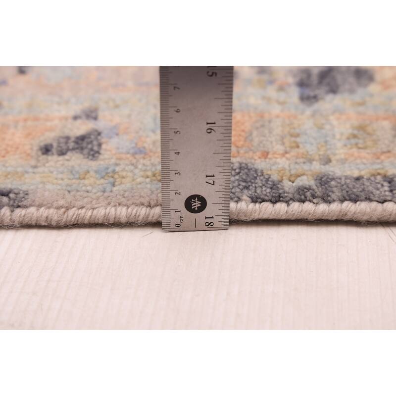 ECARPETGALLERY Hand-knotted Jules Serapi Light Blue Wool Rug - 7'11 x 9'10