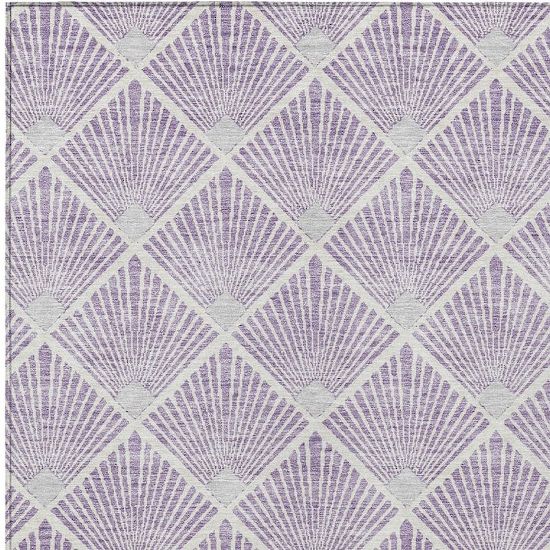 HomeRoots Geometric Transitional Rectangle Outdoor Rug