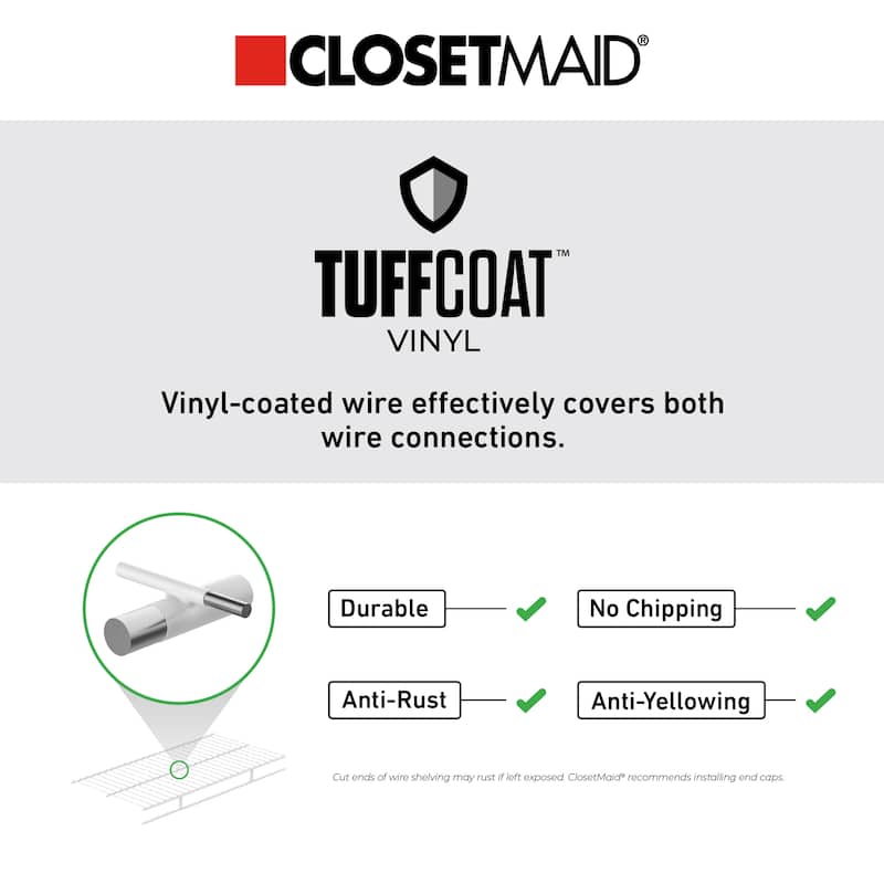 ClosetMaid SuperSlide Ventilated Wire Shelf