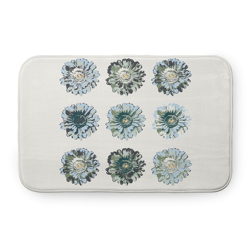 Gypsy Floral Bathmat - 24" x 17" - Green