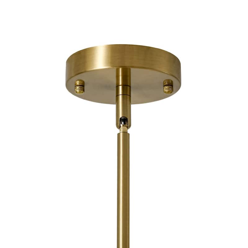 6-Light Mid-century Modern Spider Metal Chandelier - 28.0 in