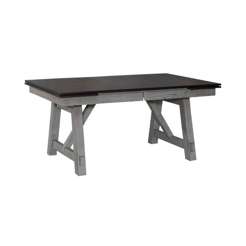 Newport Smokey Grey 5 Piece Trestle Table Set