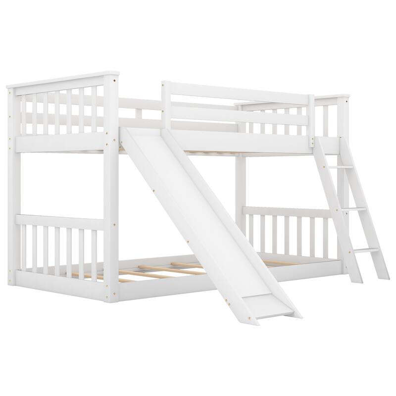 Bunk Bed with Convertible Slide and Ladder