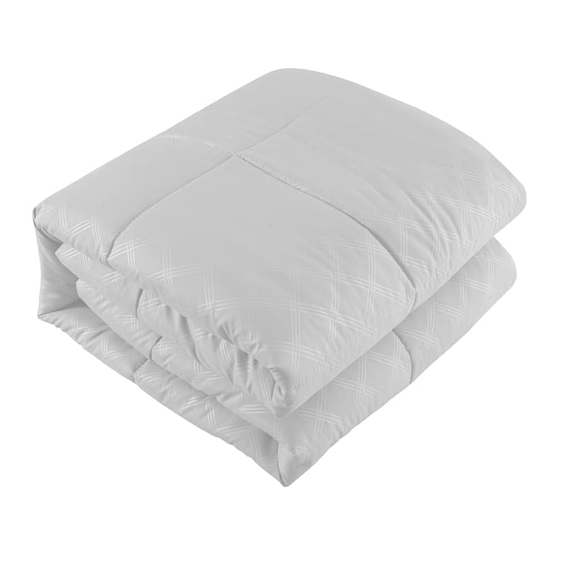 10-piece Solid Plaid Comforter Set