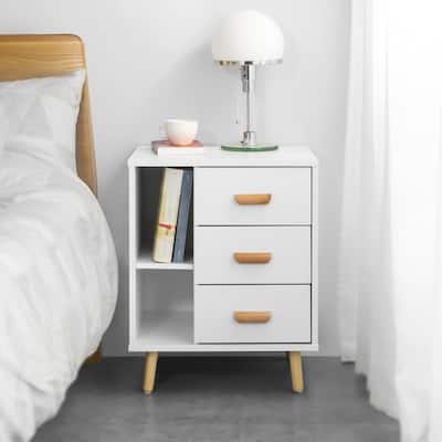 Haotian FBT95-W, Bedside End Sofa Table Nightstand
