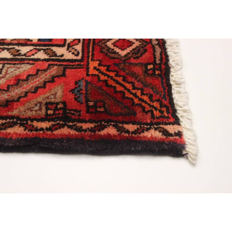 ECARPETGALLERY Hand-knotted Andelz Navy Wool Rug - 3'8 x 9'5