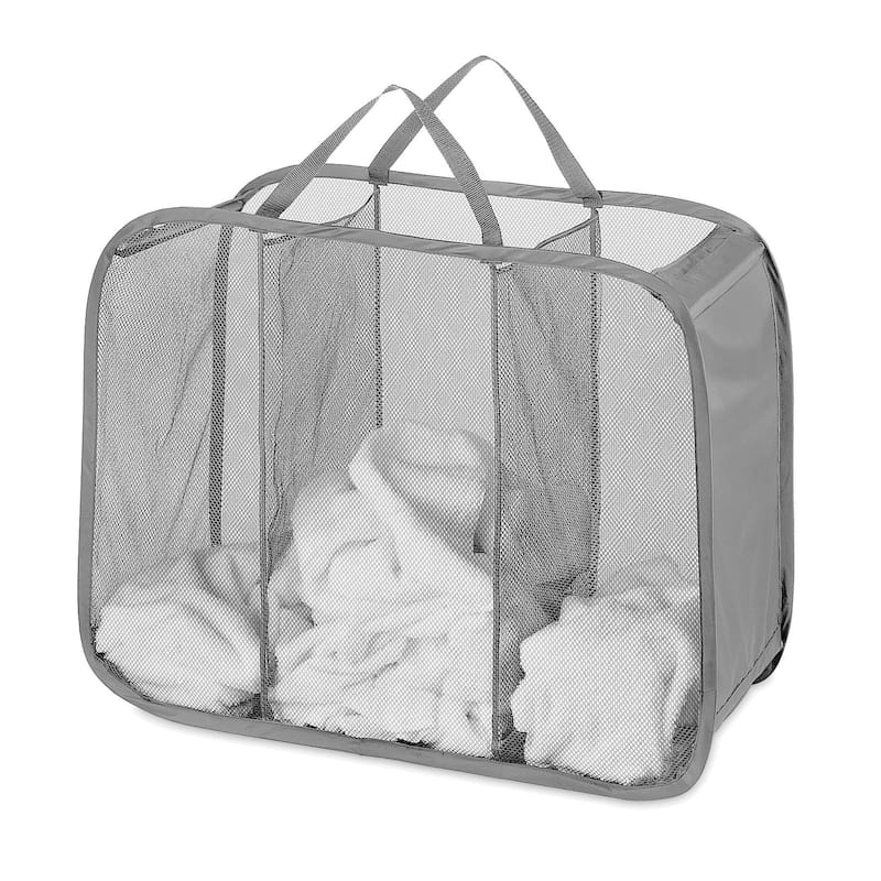 Whitmor Pop & Fold Laundry Sorter - Paloma Gray