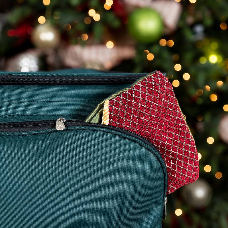 72 (4 in.) Christmas Ornament Storage Box w/ Front Pocket