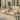 5-Piece Outdoor PE Wicker Conversation Set with Ottomans, Iron Frame, Beige Polyester Cushions