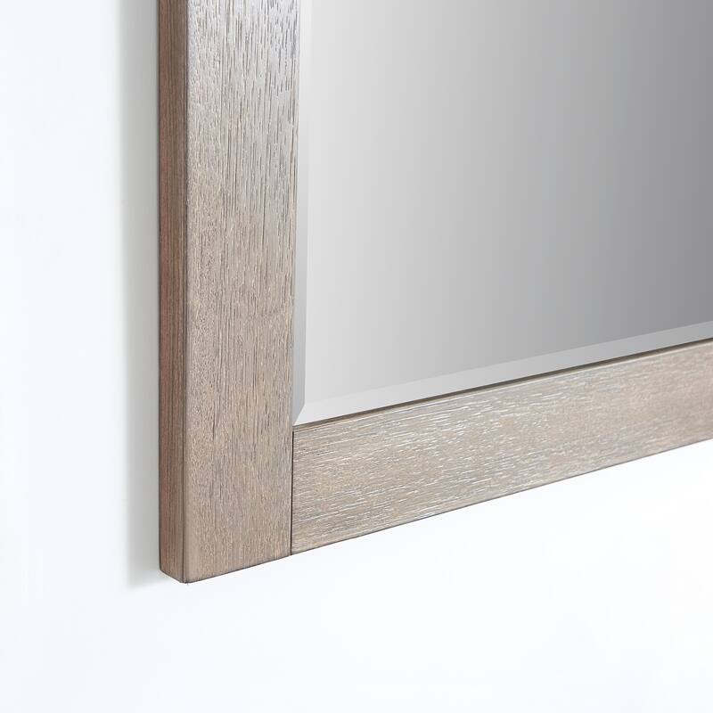 Cortes 72" Bathroom Vanity Barndoor Wall Mirror in Grey