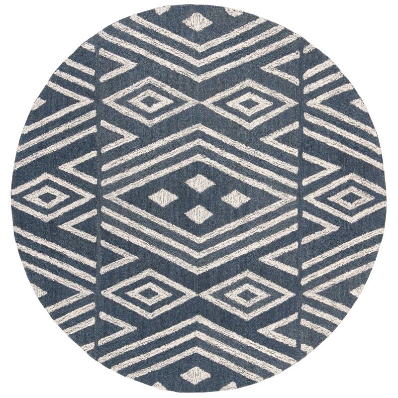 SAFAVIEH Handmade Micro-Loop Hildegund Wool Rug