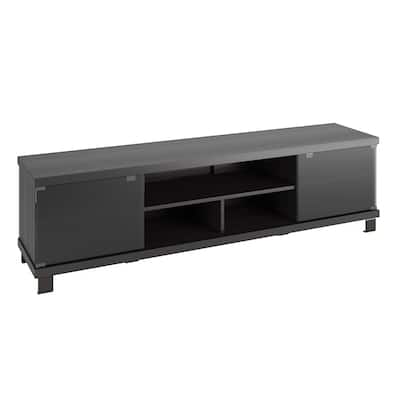 Holland TV Bench with Glass Doors, for TVs up to 85"