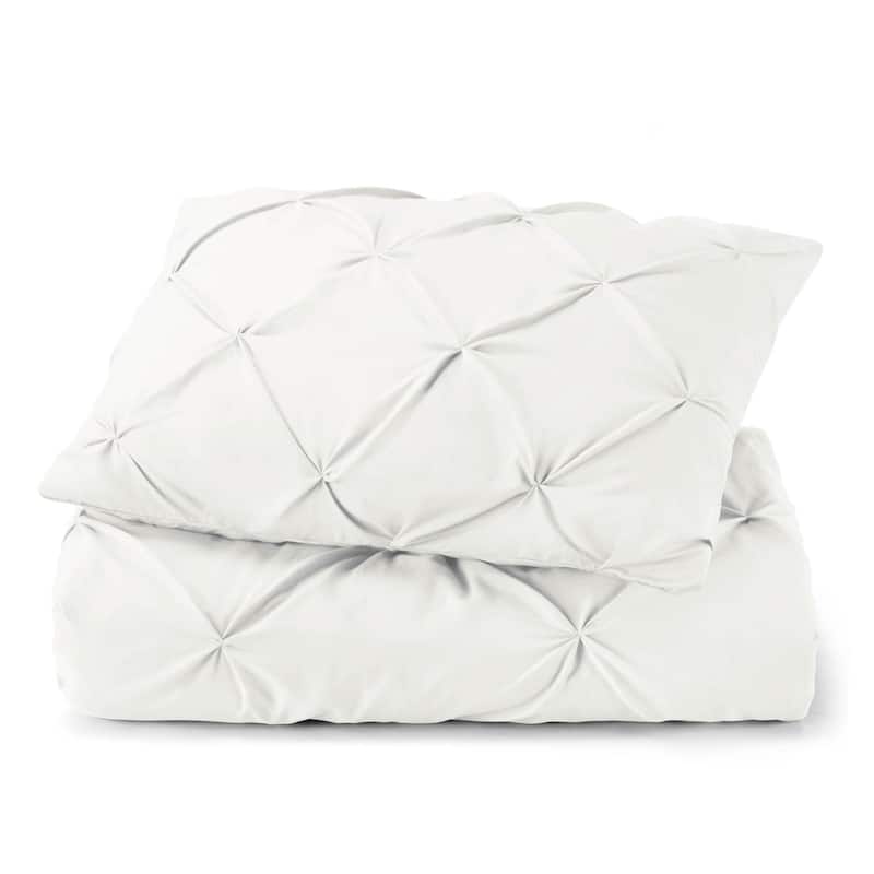 Nestl Pinch Pleat 3-piece Duvet Cover Set