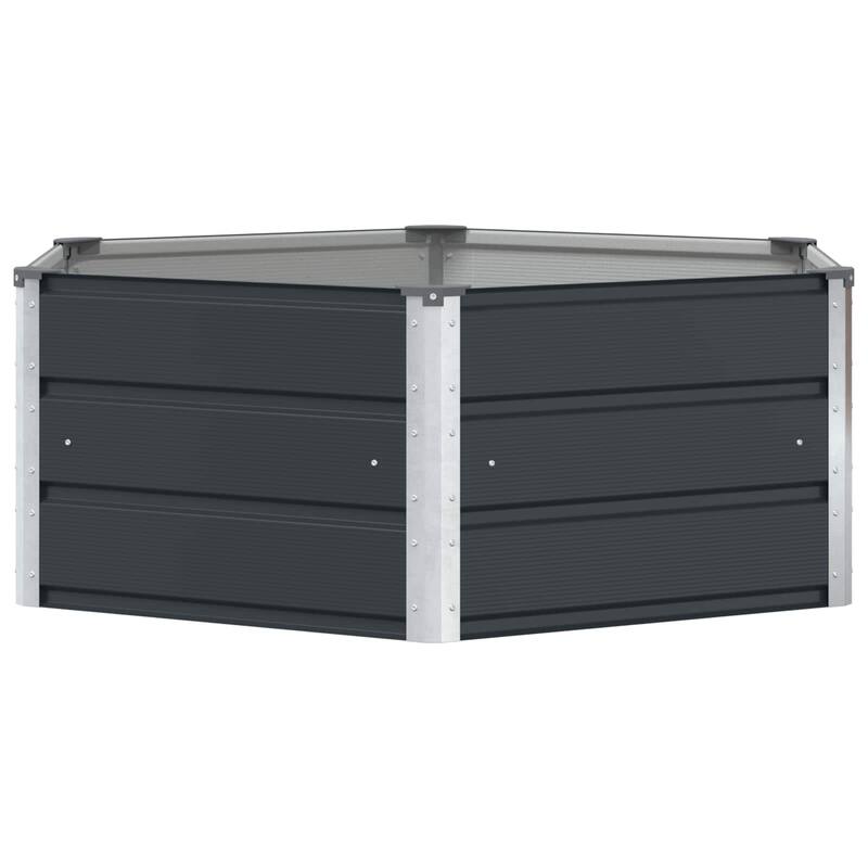vidaXL Planter in Steel - 50.79 x 50.79 x 17.72 in.