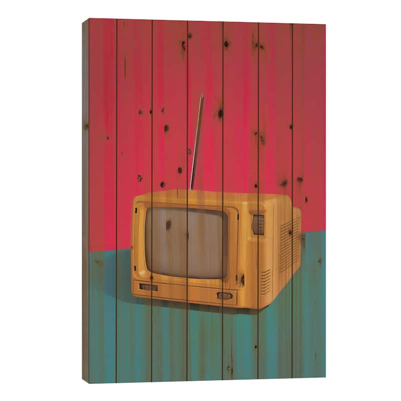 La Caja Tonta Print On Wood by Pepino de Mar - Multi-Color - 40x26x1.5