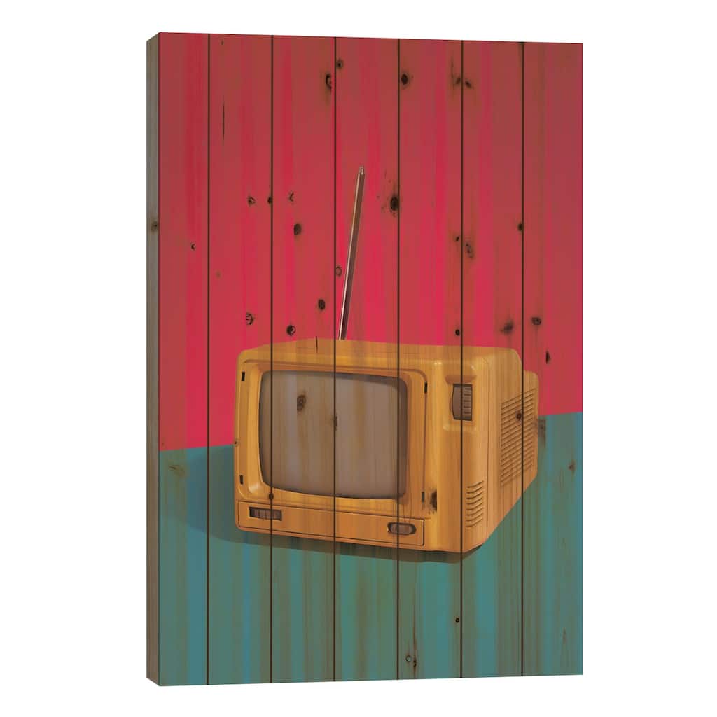 La Caja Tonta Print On Wood by Pepino de Mar - Multi-Color