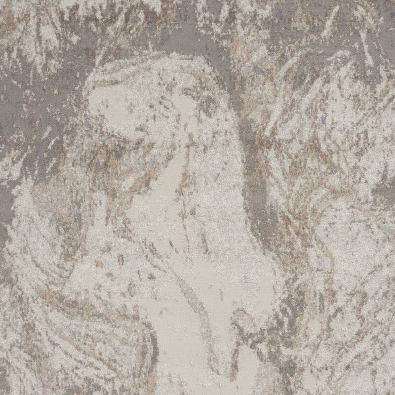 Fozay Power Loomed Abstract Modern Non Skid Stain Resistant Low Pile Area Rug By HomeRoots - 72' X '48' X '0.25