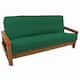 Solid Twill Full-Size 8-10 Inch Thick Futon Cover - Forest green