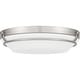 preview thumbnail 1 of 3, Dunbar LED Flush Mount Brushed Nickel
