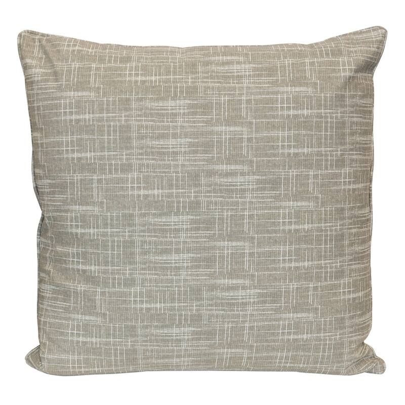 StyleCraft Weave Textured Pillow - 24" x 24" - Light Gray