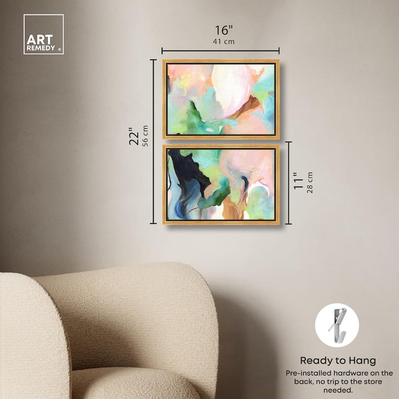 The Dreamer part II Canvas Set of 2 by Art Remedy
