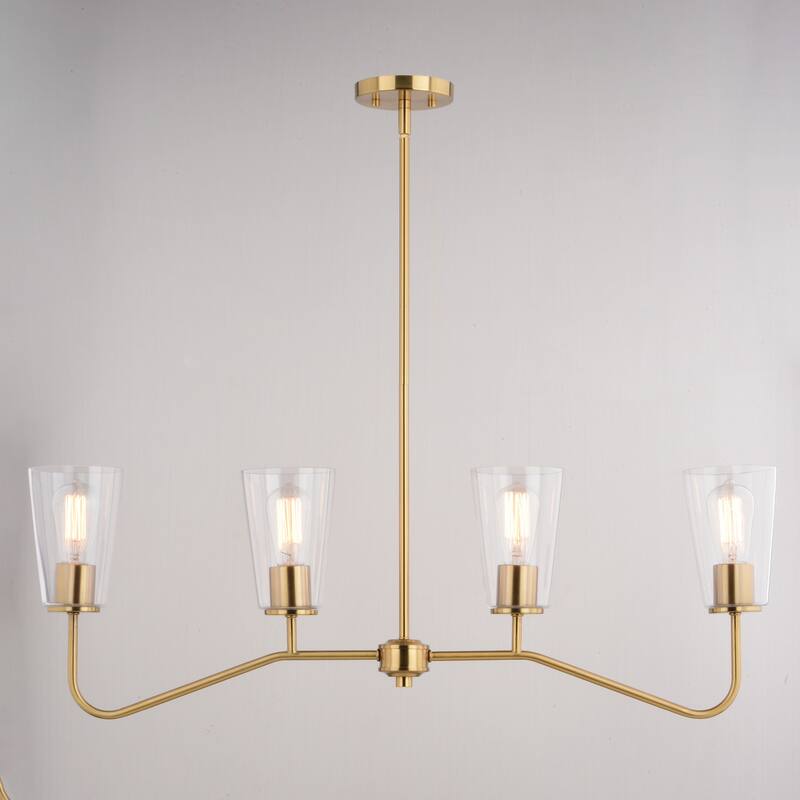 Vaxcel Lighting H0285 Beverly 4 Light 36" Wide Linear Chandelier