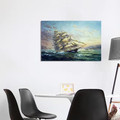 iCanvas "Clipper Ship Surprise" by Nicky Boehme Canvas Print