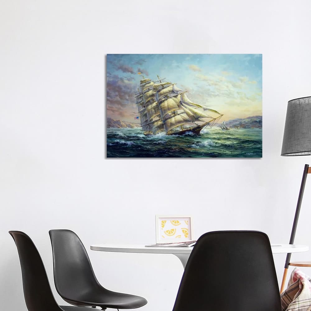 iCanvas "Clipper Ship Surprise" by Nicky Boehme Canvas Print