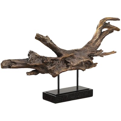 Uttermost 18221 Gilded Branch 13" Tall Metal and Polyresin Nautical