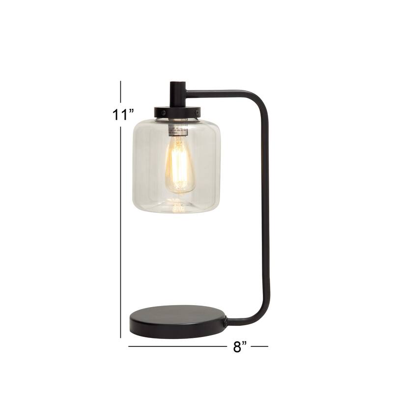 Metal Room Accent Lamp - Black - Roche River Decor