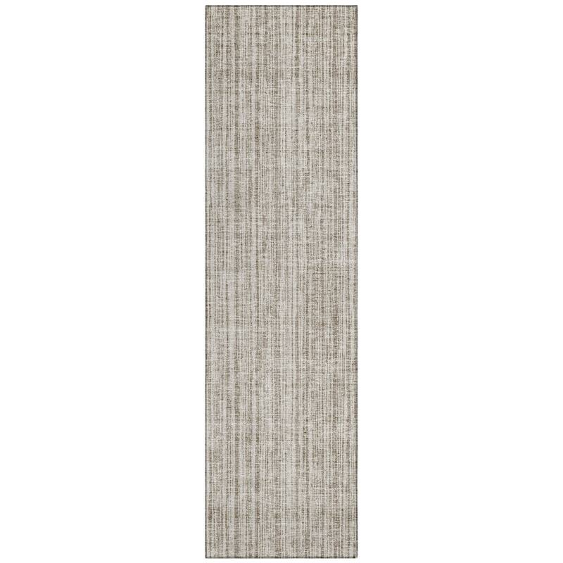 Machine Washable Indoor/ Outdoor Chantille Contemporary Striped Rug