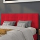 preview thumbnail 13 of 36, Quilted Tufted Upholstered Headboard Red - Queen