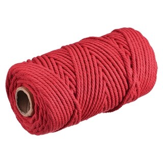 Three Corded Rope Cotton Rope 3 Strand Twisted Braided Rope Cord, 100m for Wall Hanging ...