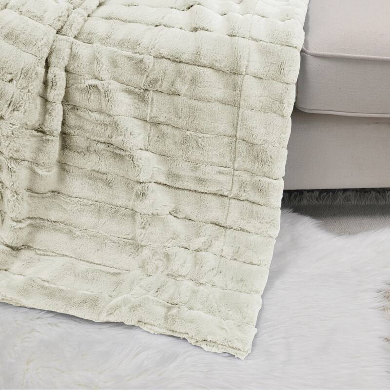 Solid Color SuperMink FauxFur Throw