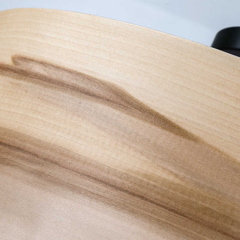 Breaux Wood Veneer Drum Semi Flush Mount Ceiling Light