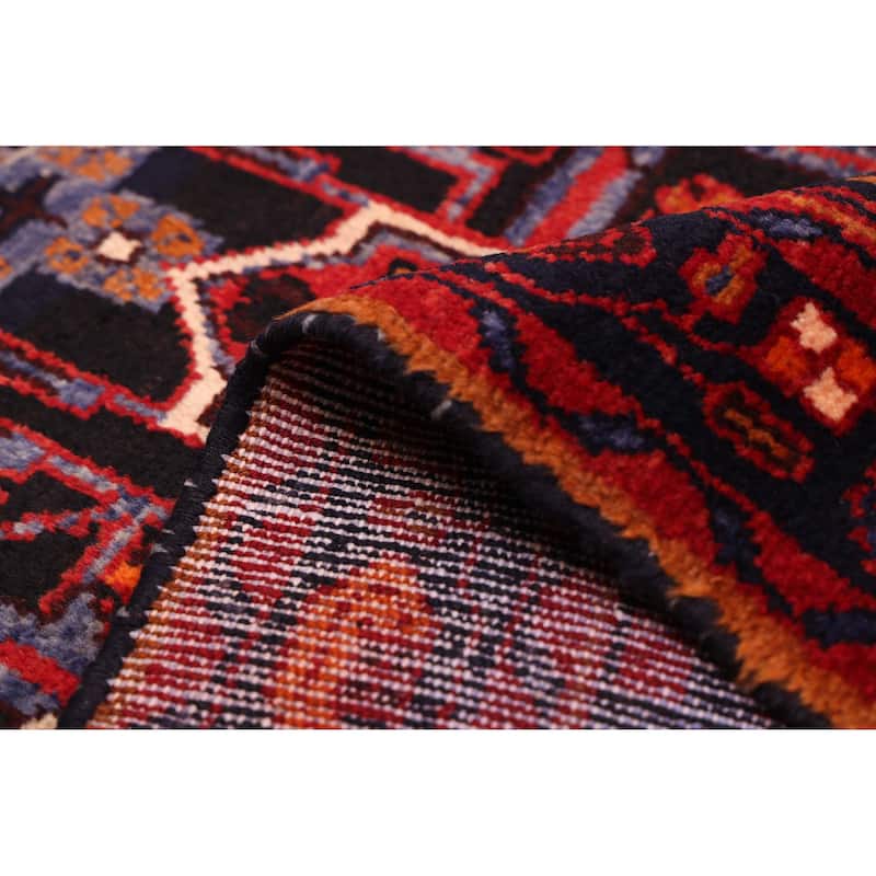 ECARPETGALLERY Hand-knotted Konya Anatolian Dark Navy, Red Wool Rug - 3'3 x 4'9