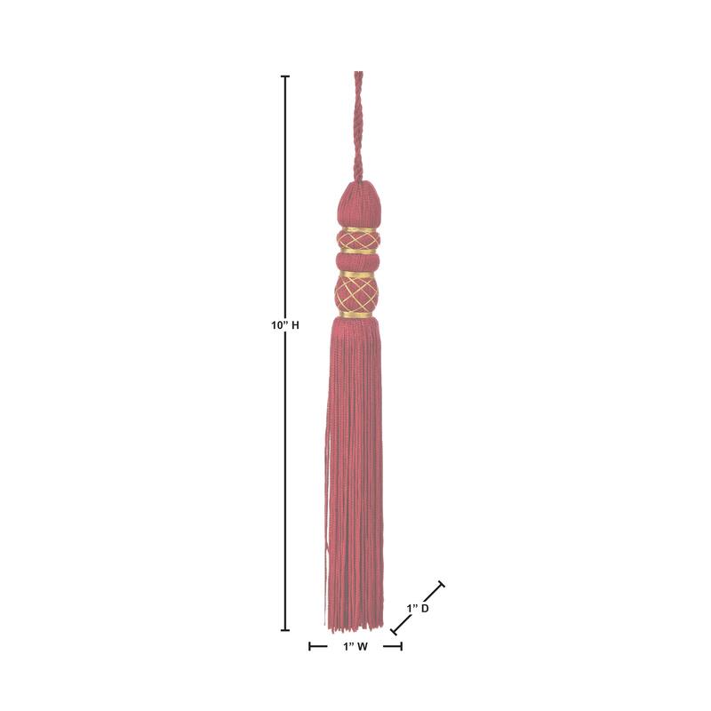 10.5" Heavy Tassel Ornament Set of 6
